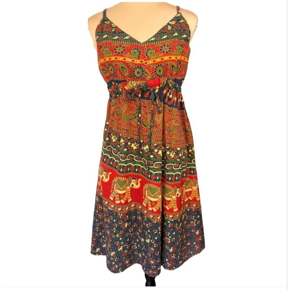 Cute "hippie" midi dress XL